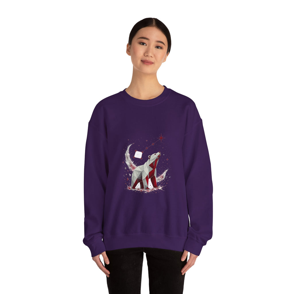 Matching Couple Sweatshirt - Big & Little Dipper Matching Couple Premium Fleece Sweatshirt Geometric Art His Hers Love Gift - Design B