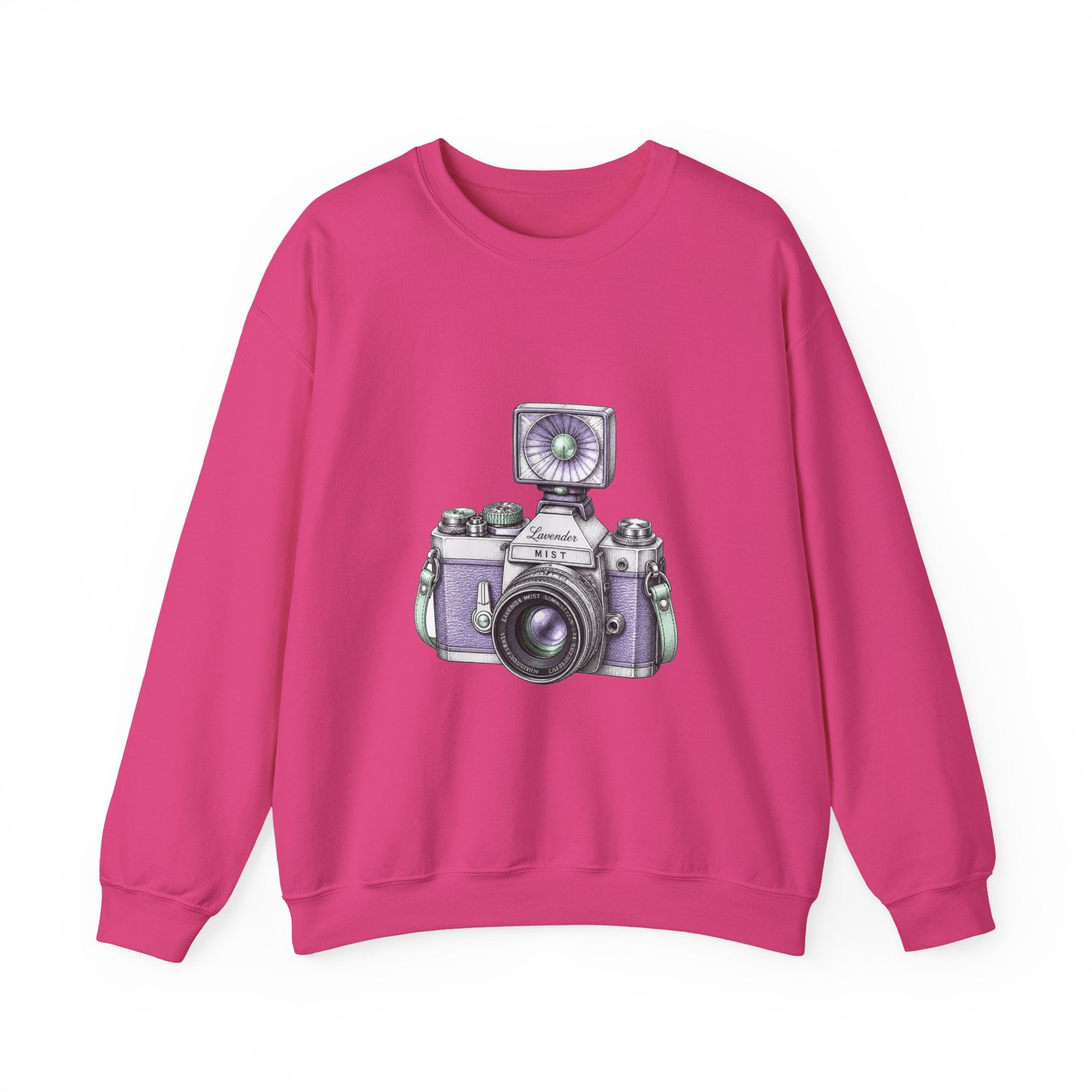 Matching Couple Sweatshirt - Camera & Film Matching Couple Comfort Colors Crew Hand-Drawn Art His Hers Anniversary Gift - Design A