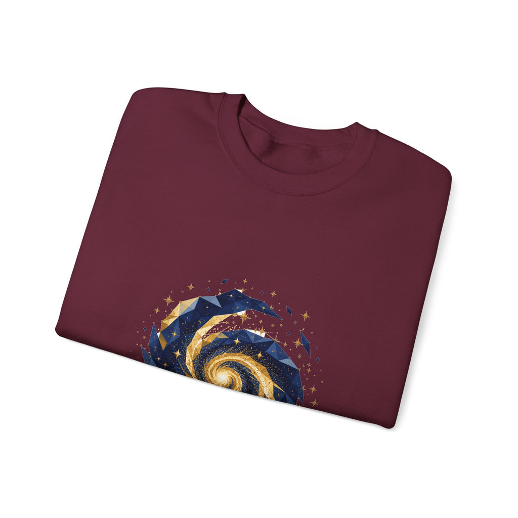 Matching Couple Sweatshirt - Galaxy & Supernova Matching Couple Comfort Colors Crew Geometric Art His Hers Love Gift - Design A