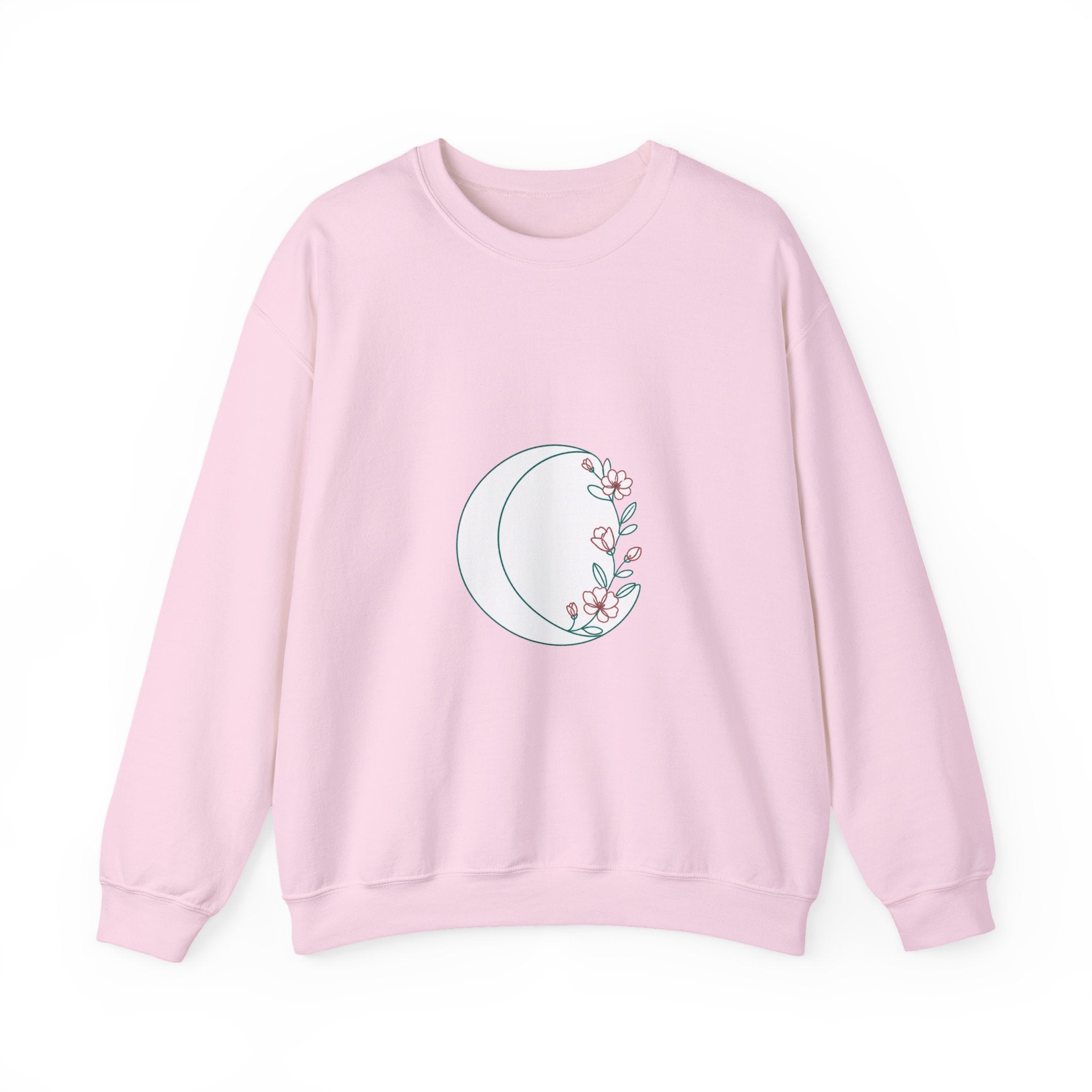 Matching Couple Sweatshirt - Waxing & Waning Moon Matching Couple Premium Fleece Sweatshirt Minimalist Art His Hers Christmas Gift - Design A