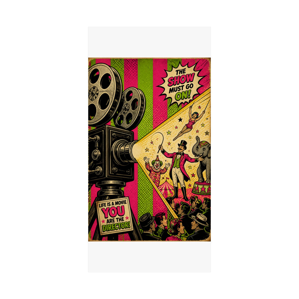 Film Camera Projector Show Wall Art Poster 18×24 Pop Art Living Room Decor Maximalist Print