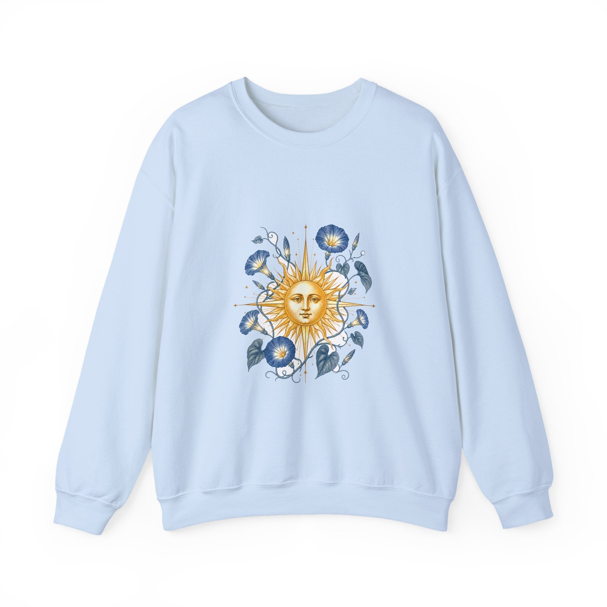 Matching Couple Sweatshirt - Sun & Moon Matching Couple Comfort Colors Crew Vintage Art His Hers Honeymoon Gift - Design B