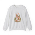 Matching Couple Sweatshirt - Wolf & Dove Matching Couple Crewneck Sweatshirt Vintage Art His Hers Wedding Gift - Design A