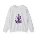 Matching Couple Sweatshirt - Desert & Rainforest Matching Couple Crewneck Sweatshirt Watercolor Art His Hers Engagement Gift - Design A