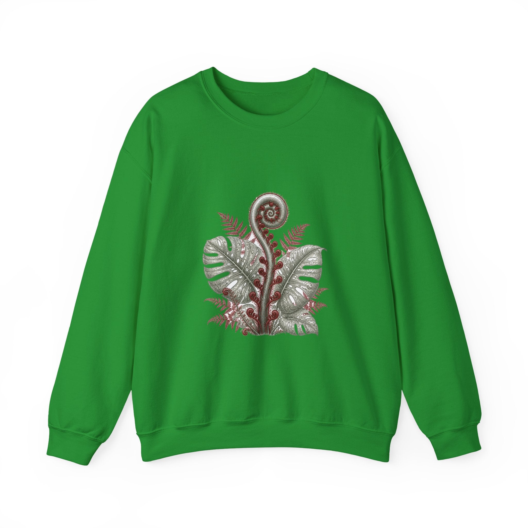 Matching Couple Sweatshirt - Desert & Rainforest Matching Couple Premium Fleece Sweatshirt Vintage Art His Hers Honeymoon Gift - Design B