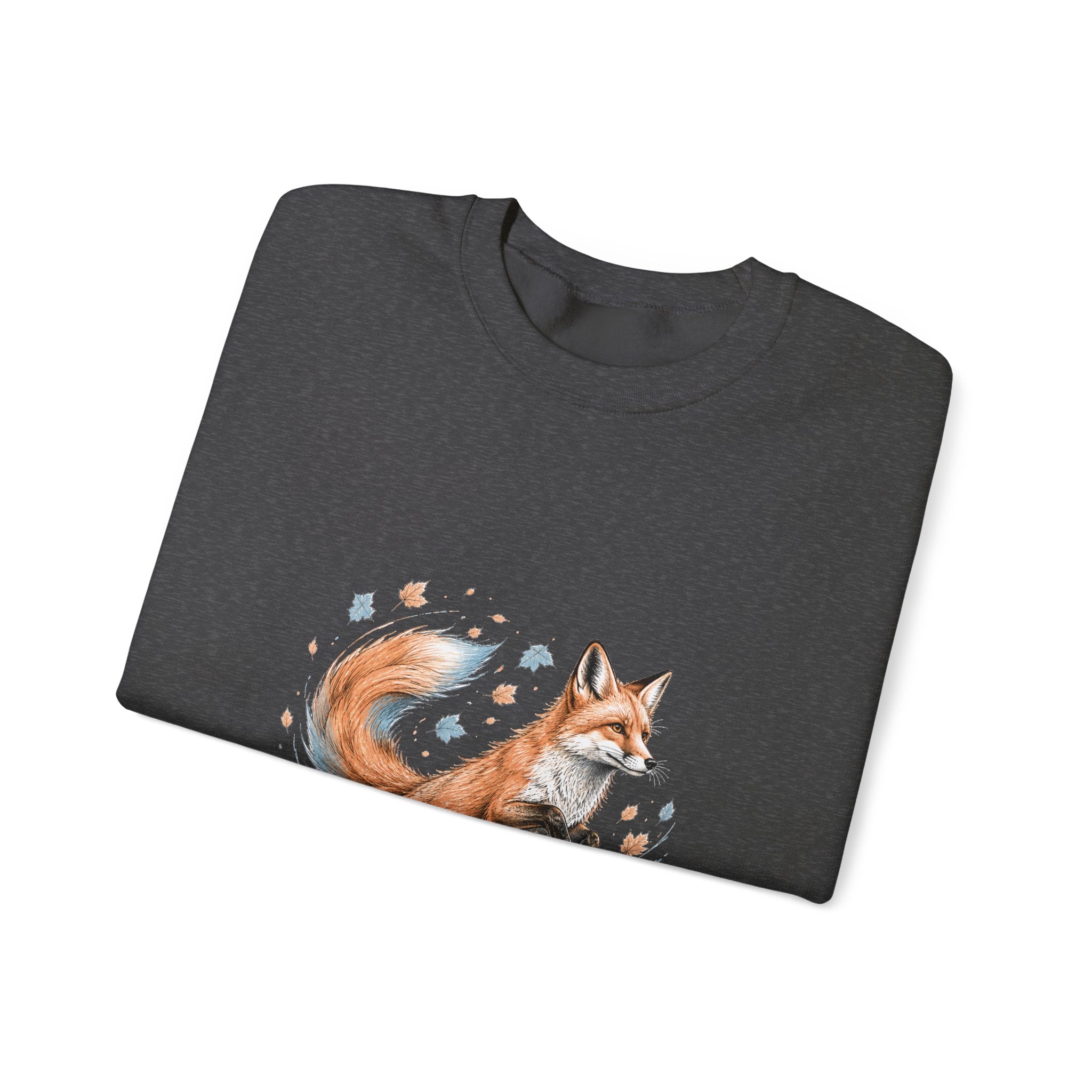 Matching Couple Sweatshirt - Fox & Rabbit Matching Couple Premium Fleece Sweatshirt Hand-Drawn Art His Hers Anniversary Gift - Design A
