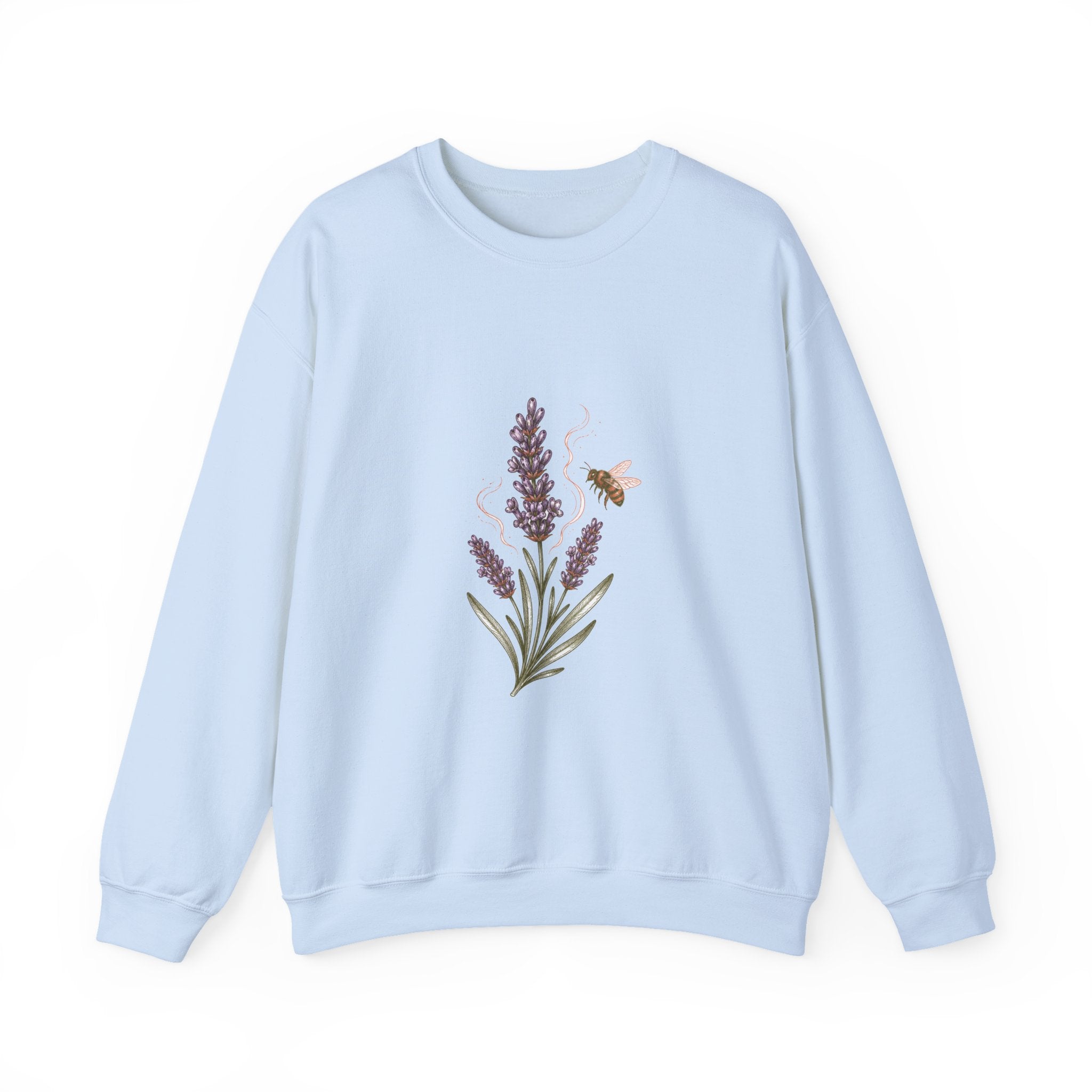 Matching Couple Sweatshirt - Lavender & Thistle Matching Couple Crewneck Sweatshirt Hand-Drawn Art His Hers Best Friend Gift - Design A