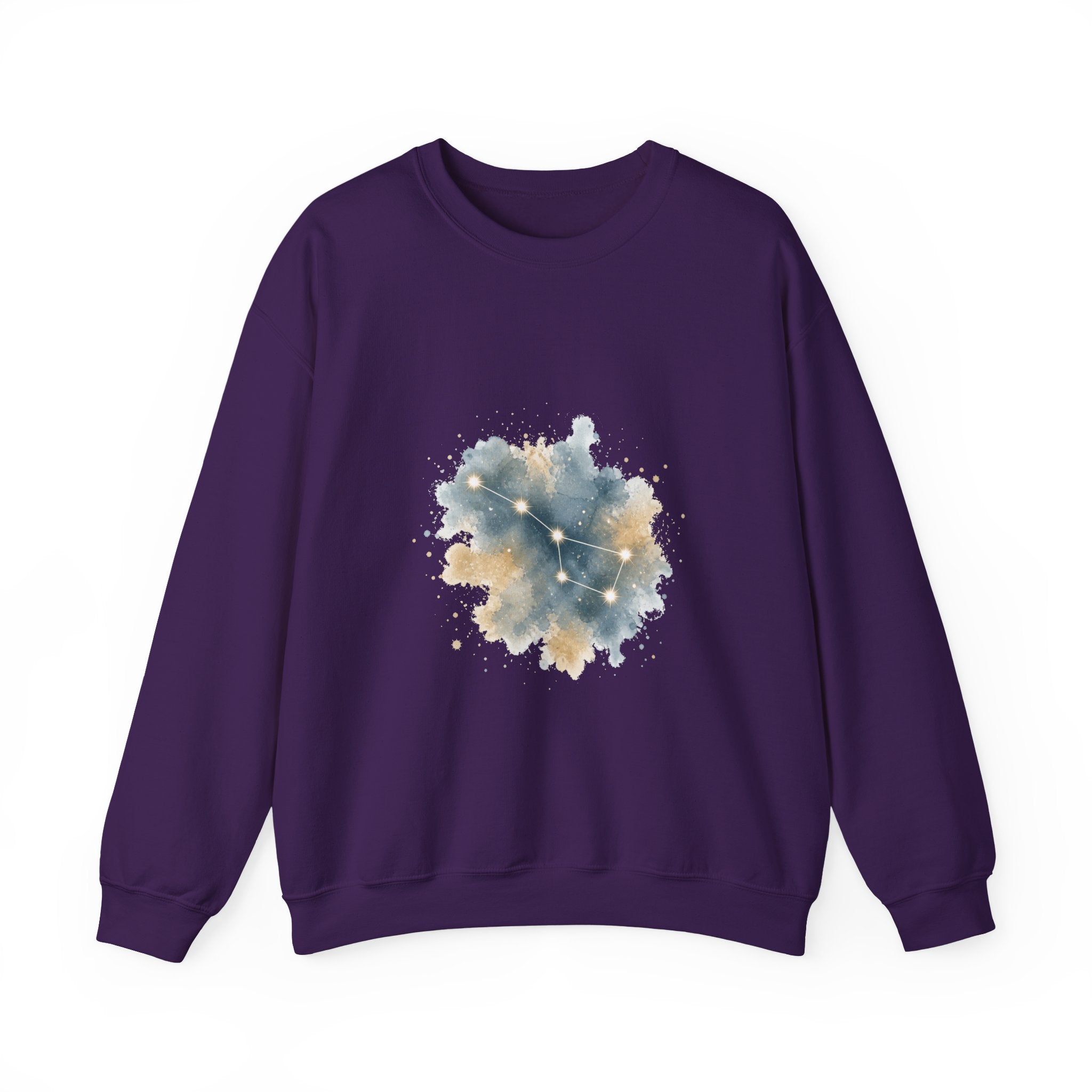 Matching Couple Sweatshirt - Big & Little Dipper Matching Couple Premium Fleece Sweatshirt Watercolor Art His Hers Birthday Gift - Design A