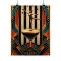 Espresso Martini Acrobat Wall Art Poster 18×24 Art Deco Entryway Decor Maximalist Print