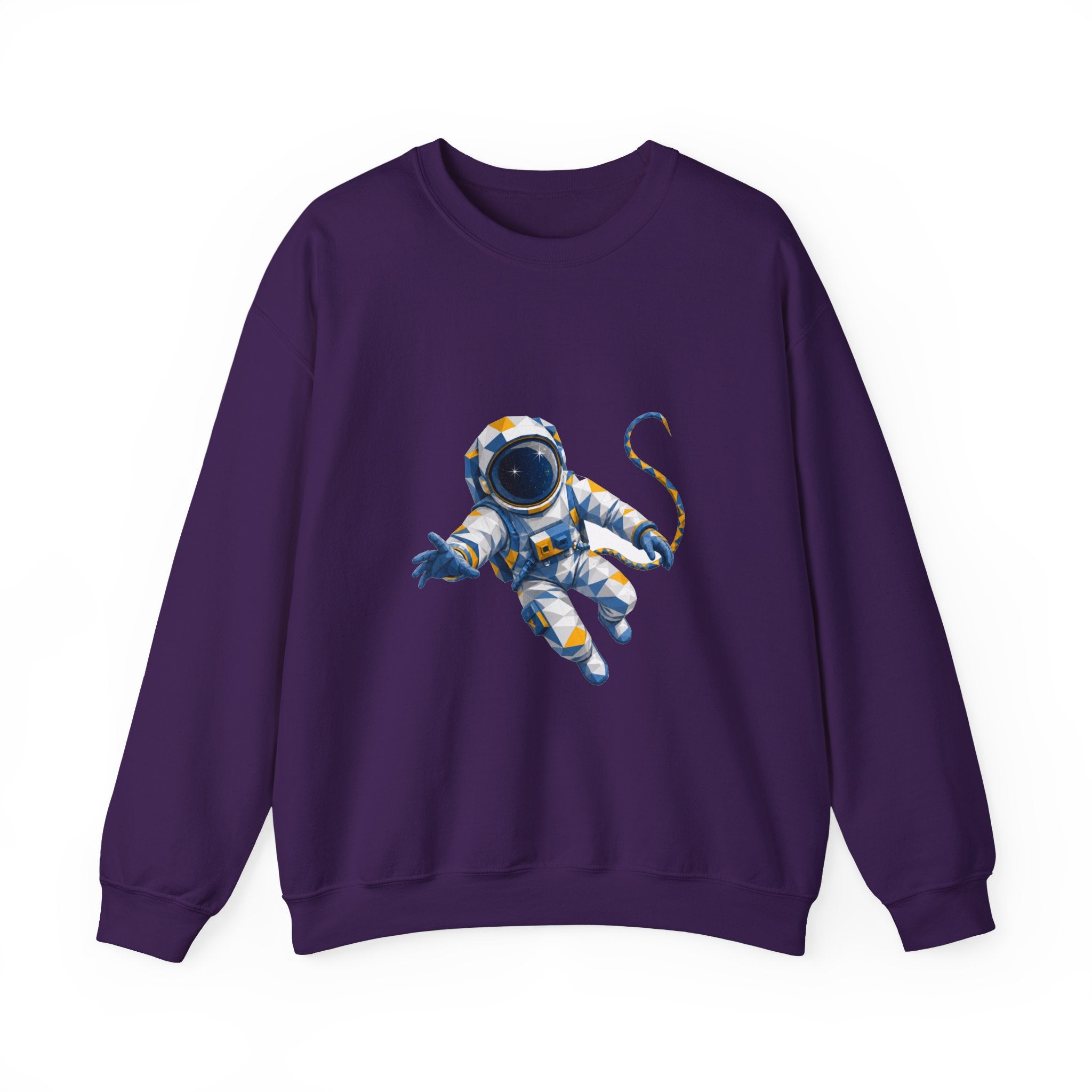 Matching Couple Sweatshirt - Astronaut & Planet Matching Couple Comfort Colors Crew Geometric Art His Hers Love Gift - Design A