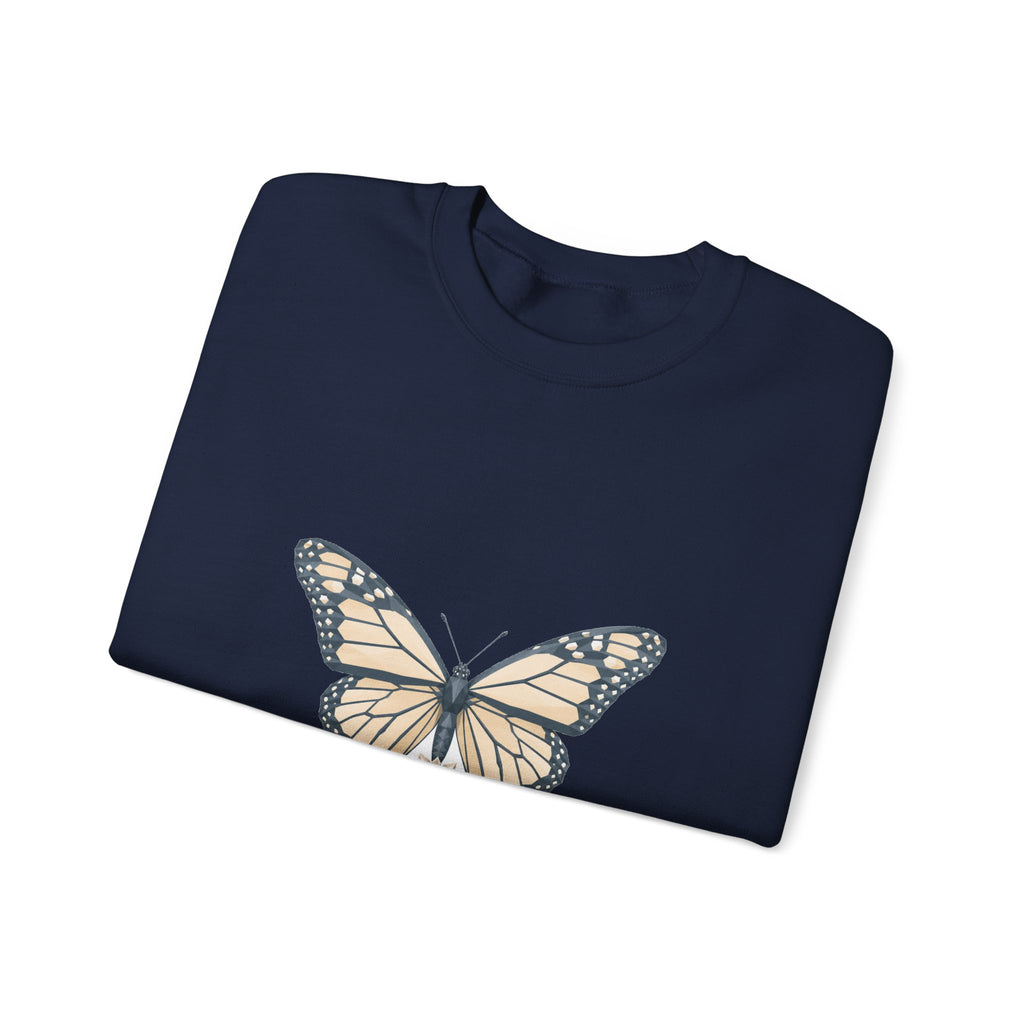 Matching Couple Sweatshirt - Butterfly & Moth Matching Couple Premium Fleece Sweatshirt Geometric Art His Hers Love Gift - Design A