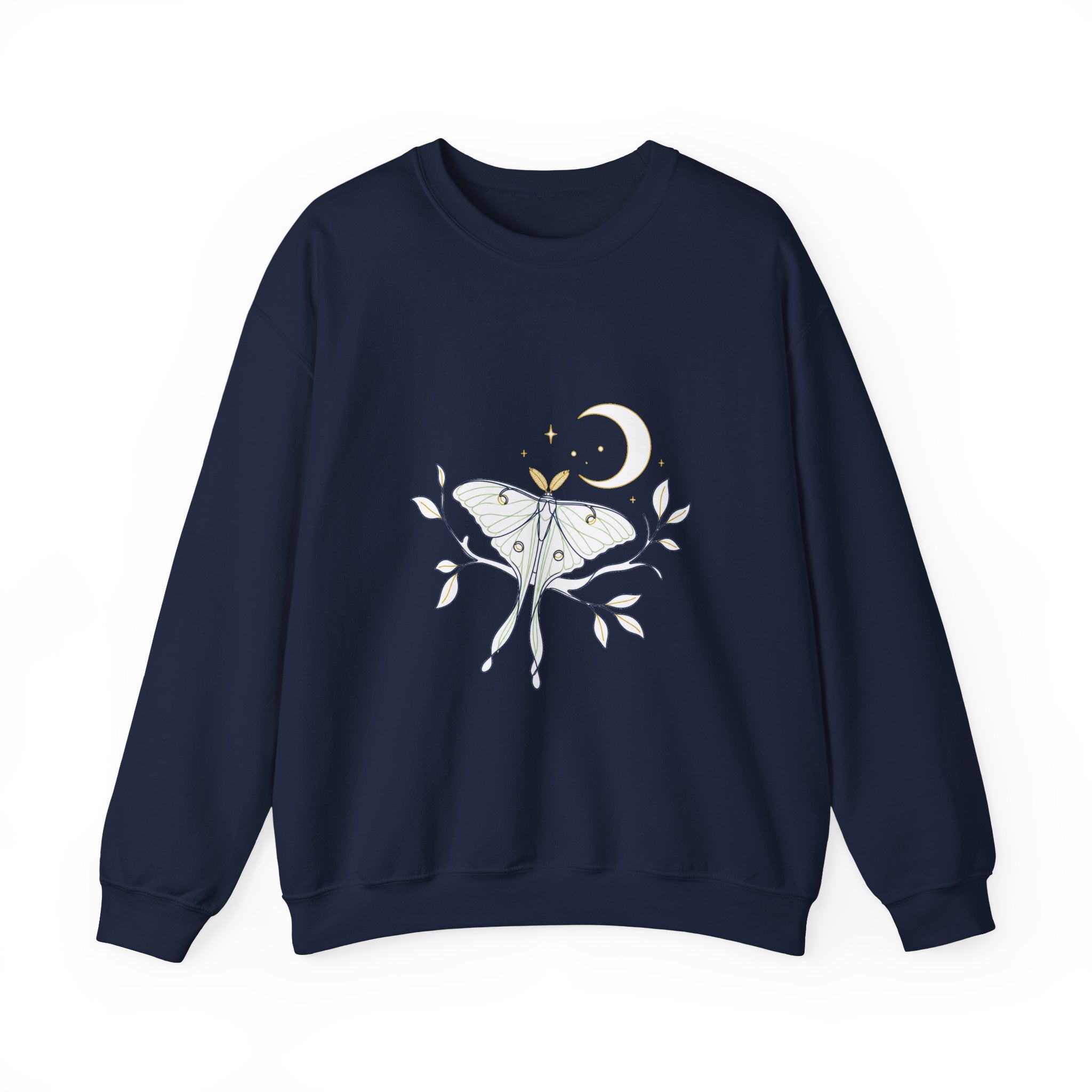Matching Couple Sweatshirt - Butterfly & Moth Matching Couple Premium Fleece Sweatshirt Minimalist Art His Hers Christmas Gift - Design B