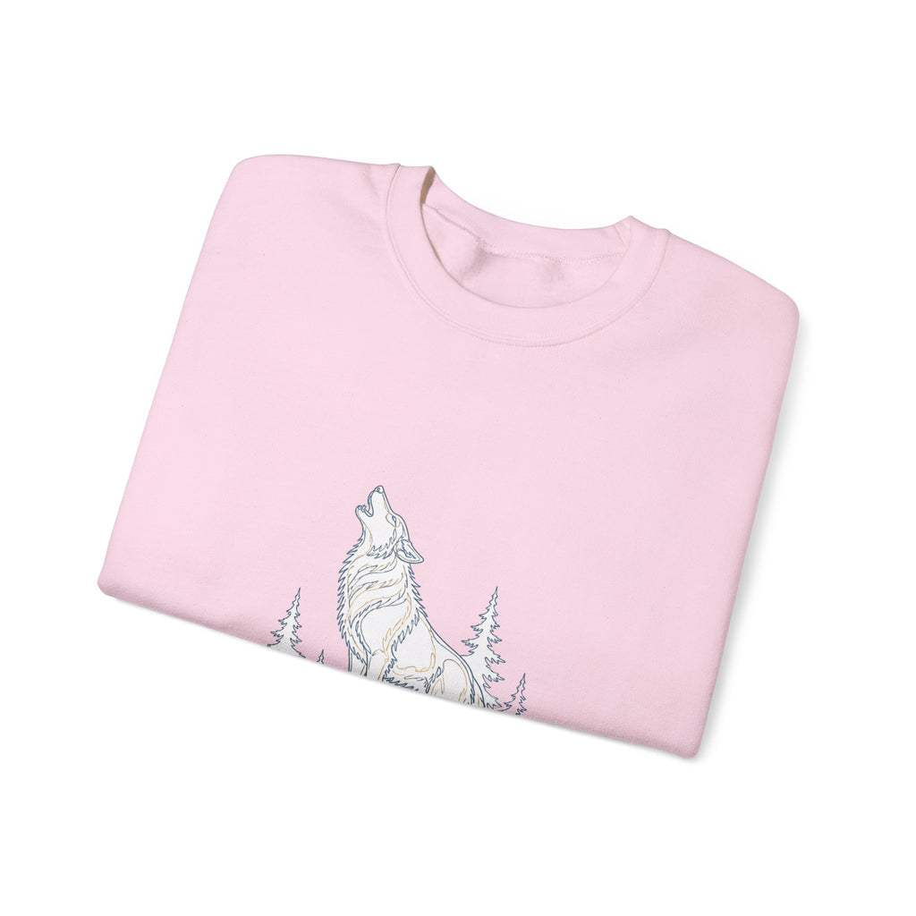 Matching Couple Sweatshirt - Wolf & Dove Matching Couple Comfort Colors Crew Minimalist Art His Hers Christmas Gift - Design A