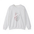 Matching Couple Sweatshirt - Robot & Heart Matching Couple Premium Fleece Sweatshirt Minimalist Art His Hers Christmas Gift - Design B