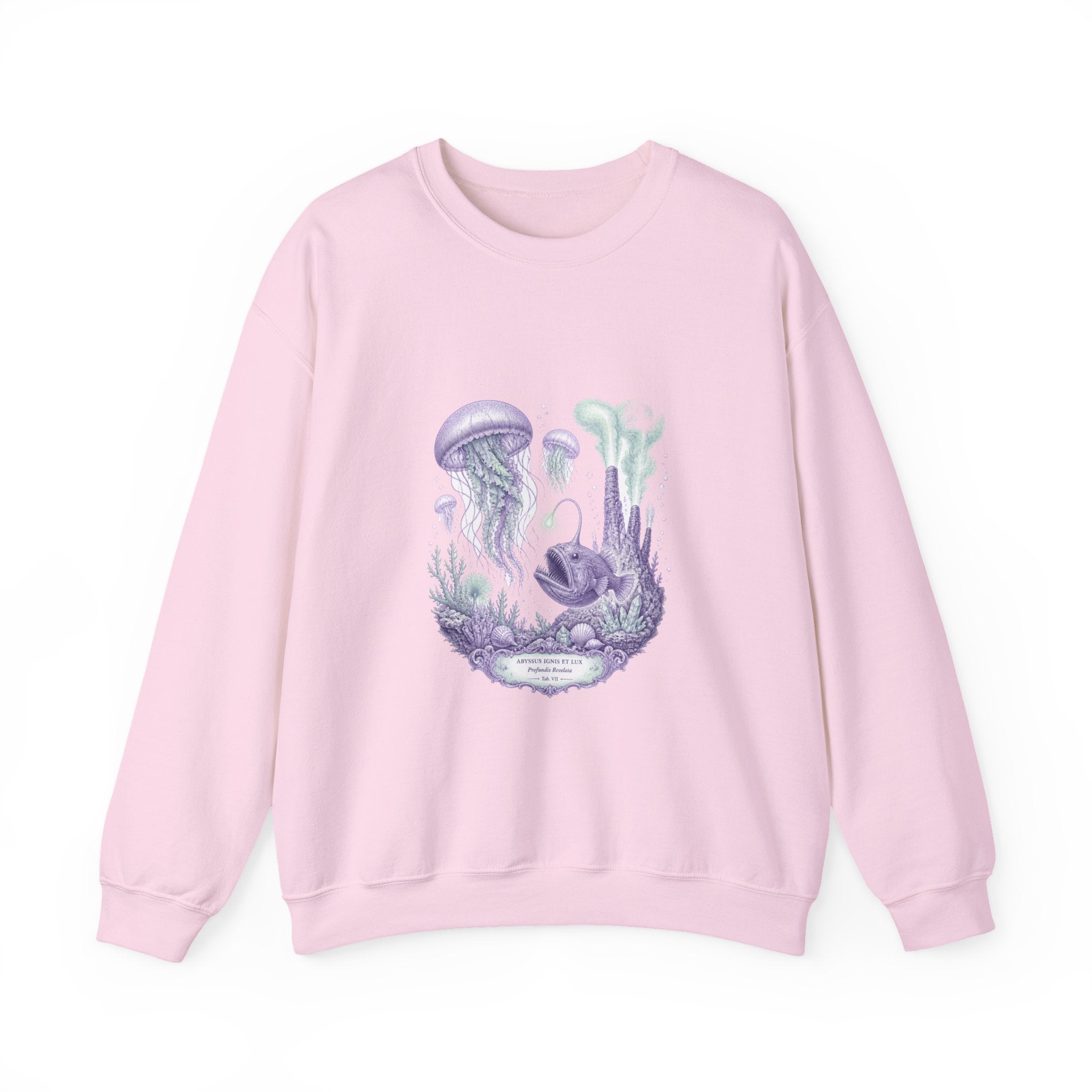 Matching Couple Sweatshirt - Coral Reef & Deep Sea Matching Couple Comfort Colors Crew Vintage Art His Hers Honeymoon Gift - Design B
