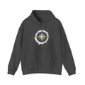 Matching Couple Sweatshirt - Shooting Star & North Star Matching Couple Hooded Sweatshirt Hand-Drawn Art His Hers Best Friend Gift - Design B
