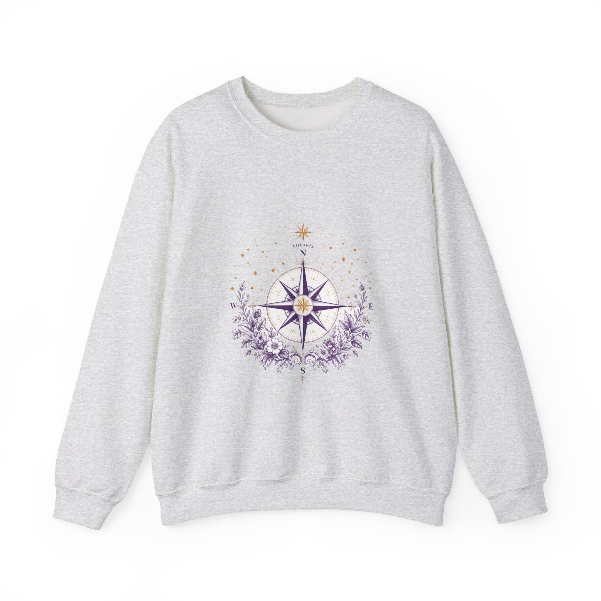 Matching Couple Sweatshirt - Shooting Star & North Star Matching Couple Comfort Colors Crew Vintage Art His Hers Honeymoon Gift - Design B