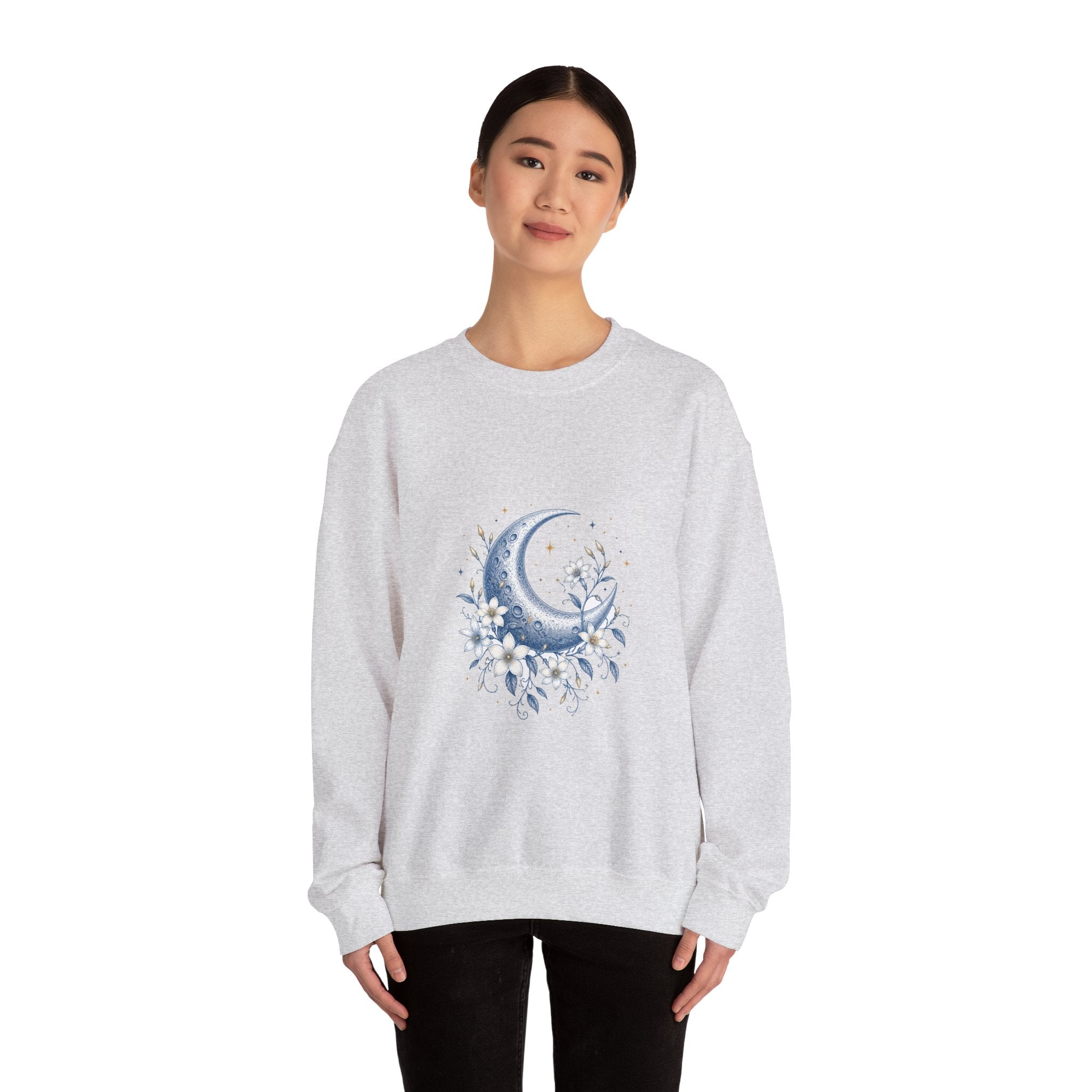 Matching Couple Sweatshirt - Sun & Moon Matching Couple Comfort Colors Crew Vintage Art His Hers Honeymoon Gift - Design A