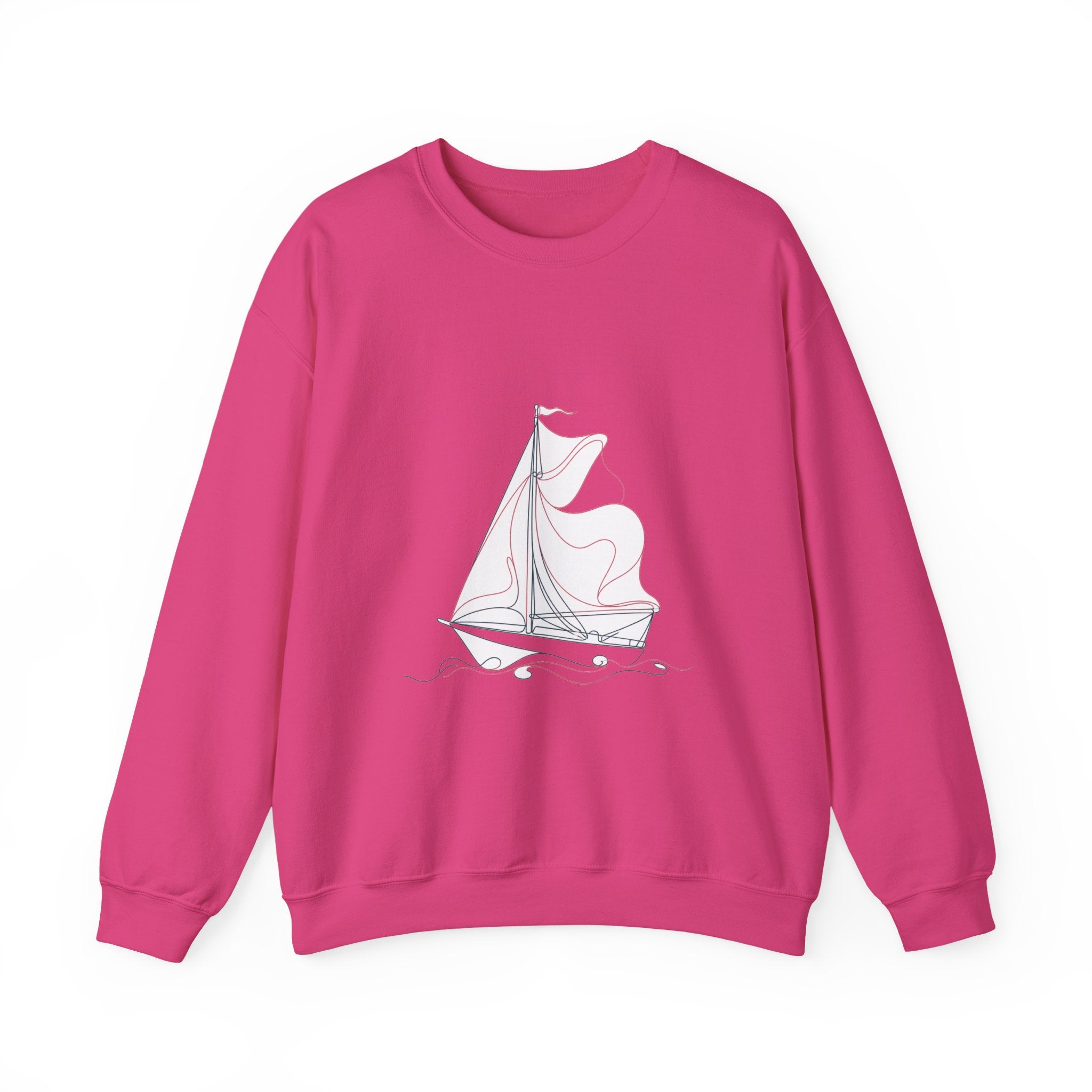 Matching Couple Sweatshirt - Anchor & Sail Matching Couple Premium Fleece Sweatshirt Minimalist Art His Hers Christmas Gift - Design B