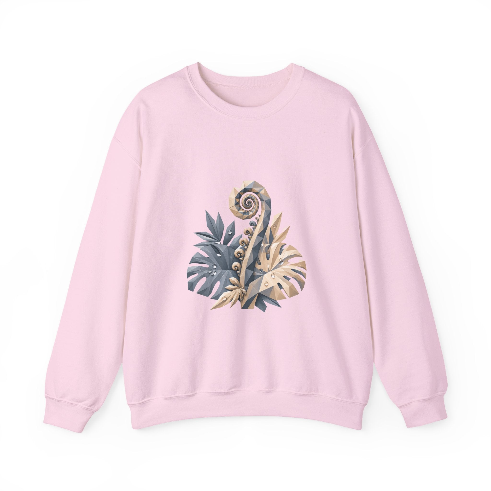 Matching Couple Sweatshirt - Desert & Rainforest Matching Couple Comfort Colors Crew Geometric Art His Hers Love Gift - Design B