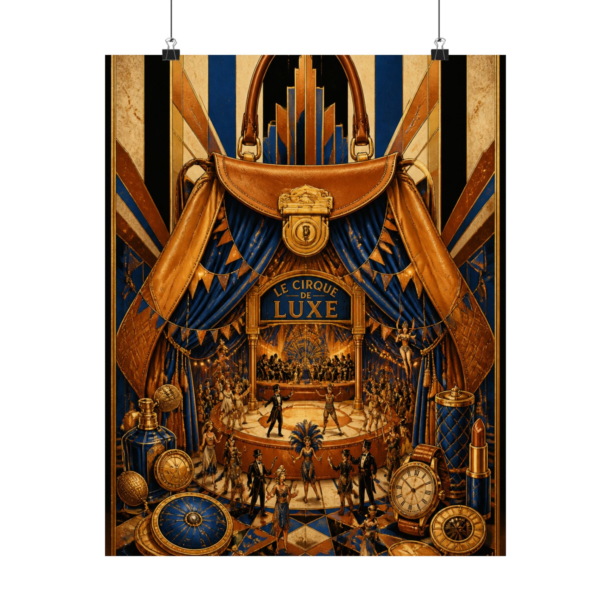 Handbag Big Top Wall Art Poster 24×36 Art Deco Bar Area Decor Maximalist Print