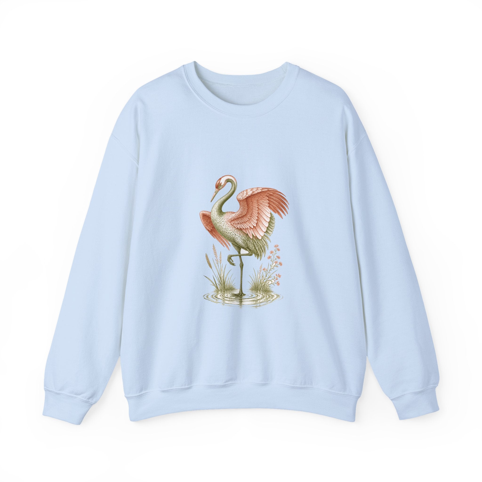 Matching Couple Sweatshirt - Tiger & Crane Matching Couple Premium Fleece Sweatshirt Vintage Art His Hers Honeymoon Gift - Design B
