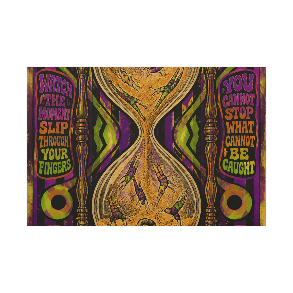 Hourglass Acrobats Wall Art Canvas 24×36 Psychedelic Dining Room Decor Maximalist Print