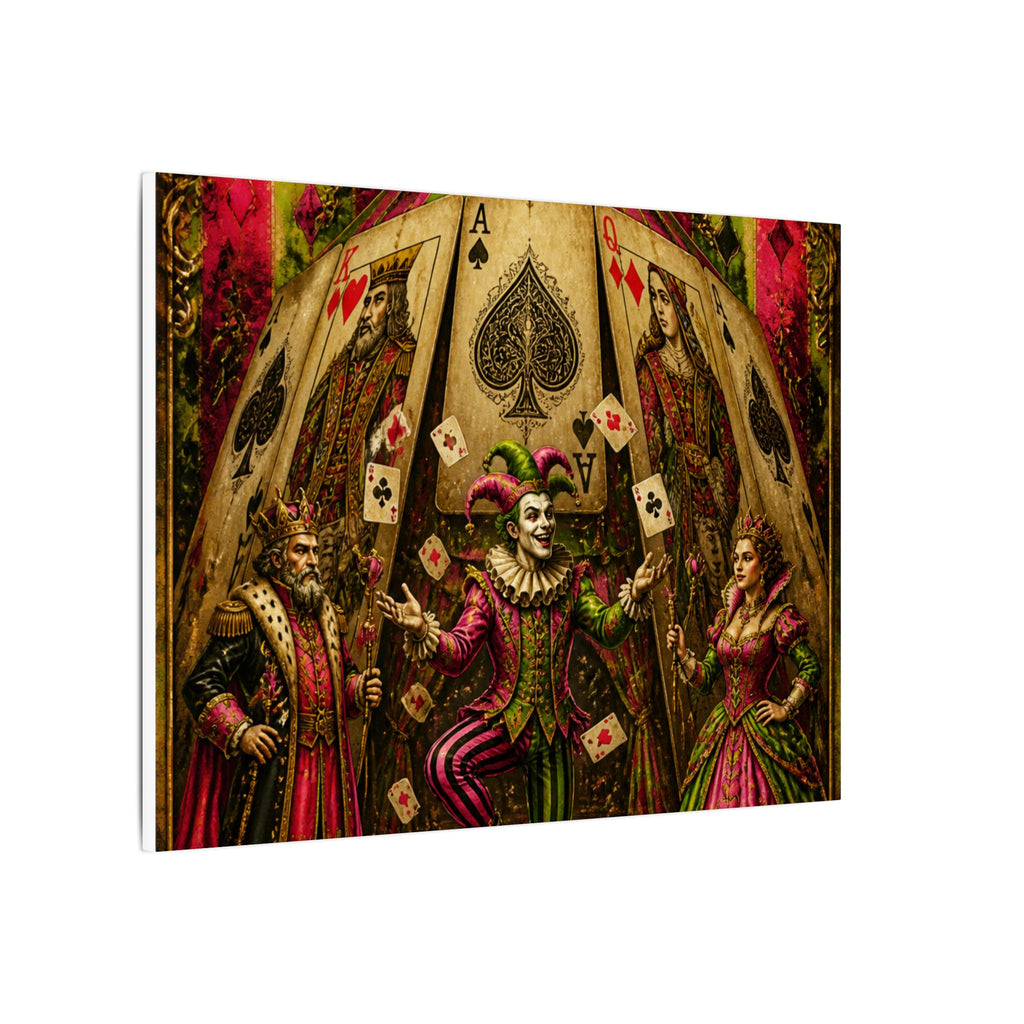 Playing Cards Tent Wall Art Canvas 16×20 Baroque Home Office Decor Maximalist Print