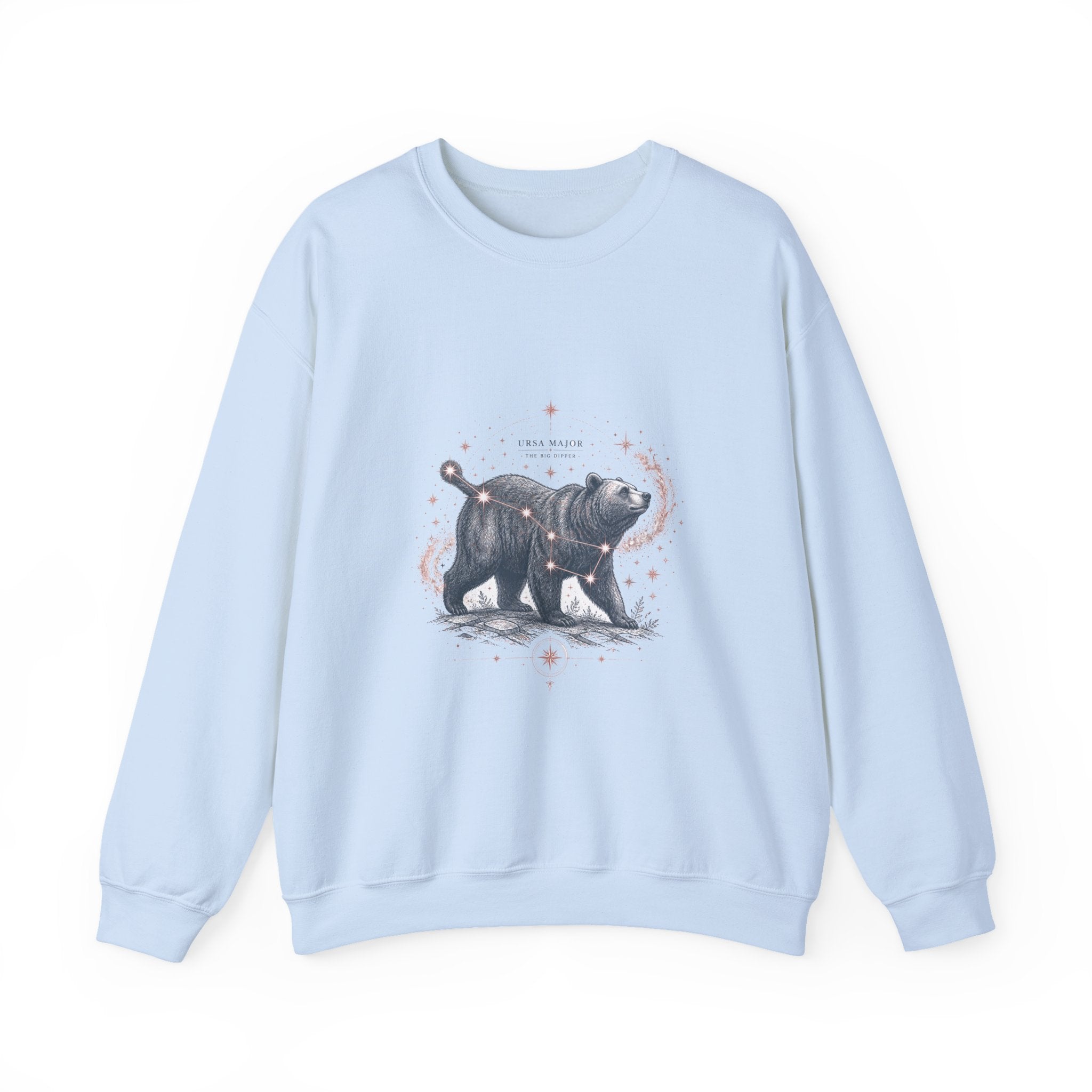 Matching Couple Sweatshirt - Big & Little Dipper Matching Couple Premium Fleece Sweatshirt Vintage Art His Hers Honeymoon Gift - Design A