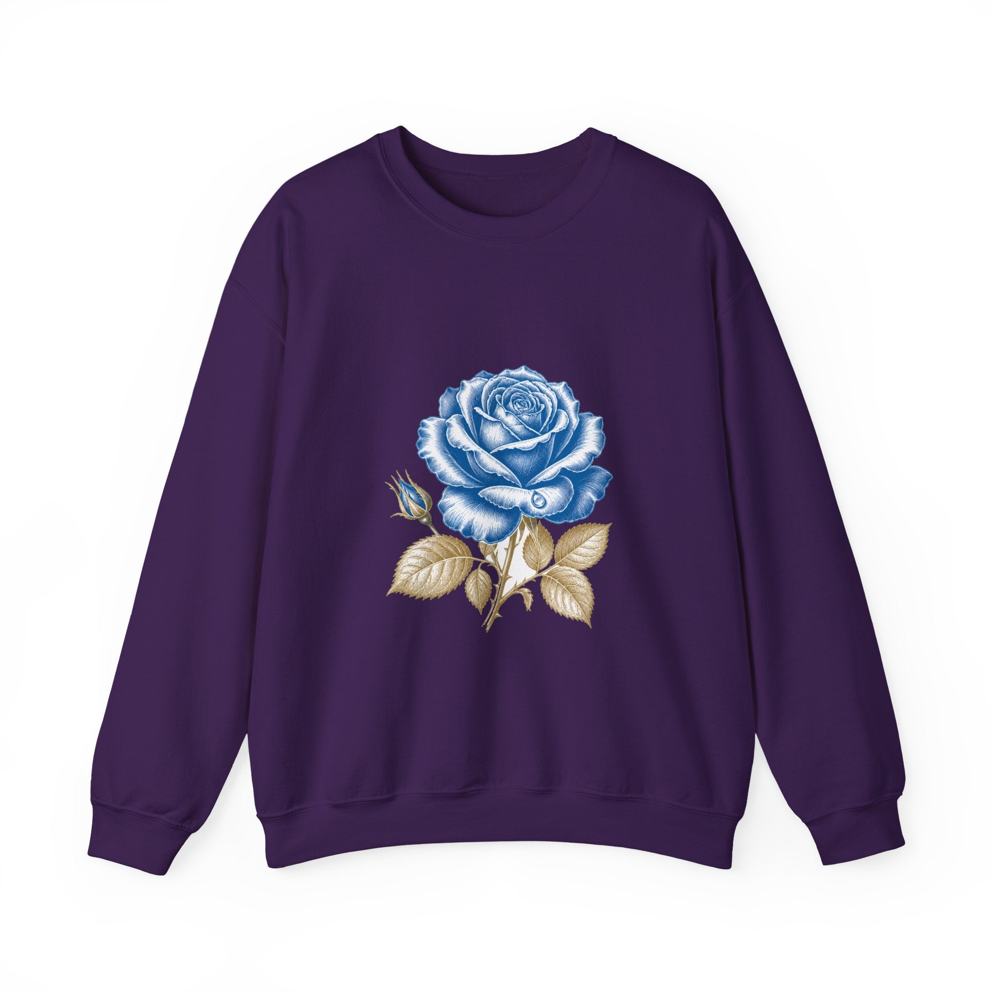 Matching Couple Sweatshirt - Rose & Thorn Matching Couple Comfort Colors Crew Vintage Art His Hers Honeymoon Gift - Design A