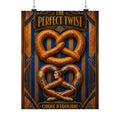 Pretzel Contortionist Wall Art Poster 18×24 Art Deco Entryway Decor Maximalist Print