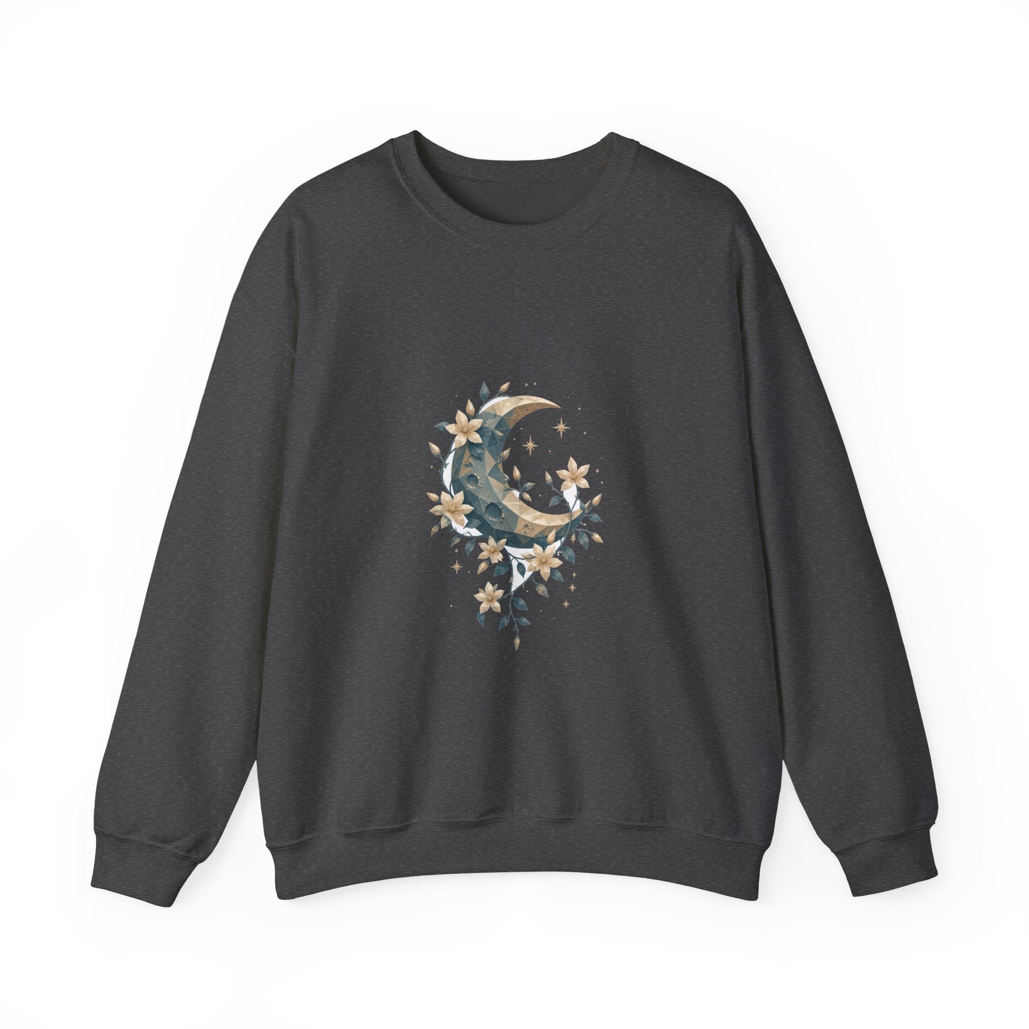 Matching Couple Sweatshirt - Sun & Moon Matching Couple Crewneck Sweatshirt Geometric Art His Hers Couple Gift - Design A
