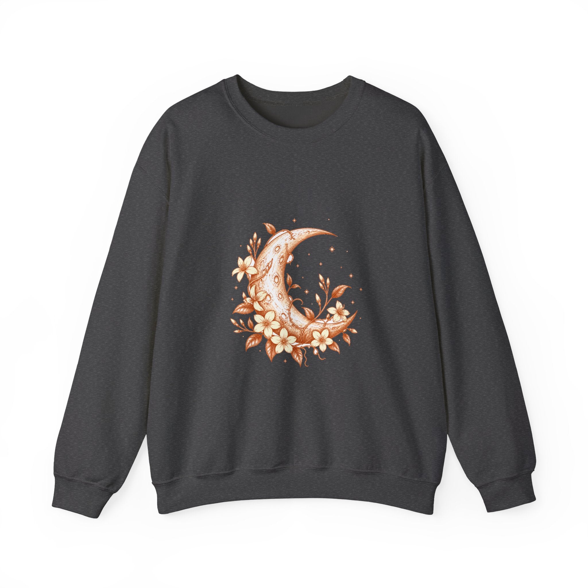 Matching Couple Sweatshirt - Sun & Moon Matching Couple Comfort Colors Crew Hand-Drawn Art His Hers Anniversary Gift - Design A