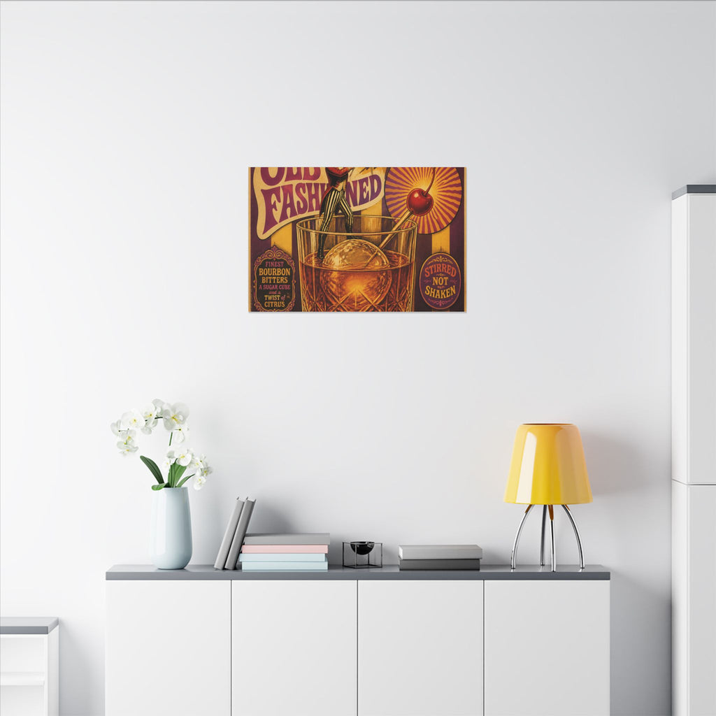Old Fashioned Ringmaster Wall Art Canvas 16×20 Psychedelic Cafe Decor Maximalist Print
