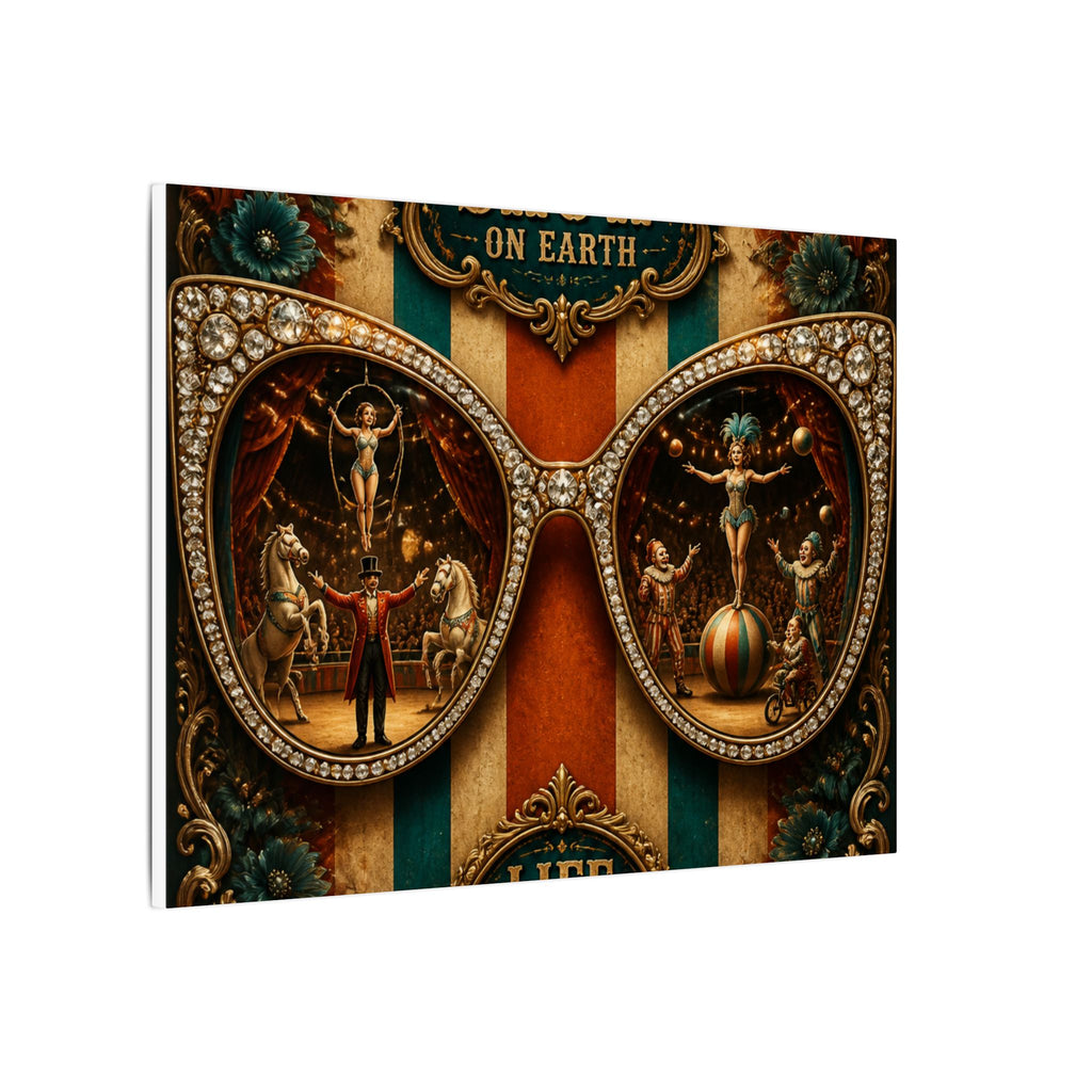 Sunglasses Circus Ring Wall Art Canvas 16×20 Baroque Home Office Decor Maximalist Print