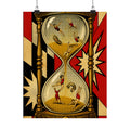 Hourglass Acrobats Wall Art Poster 18×24 Pop Art Living Room Decor Maximalist Print