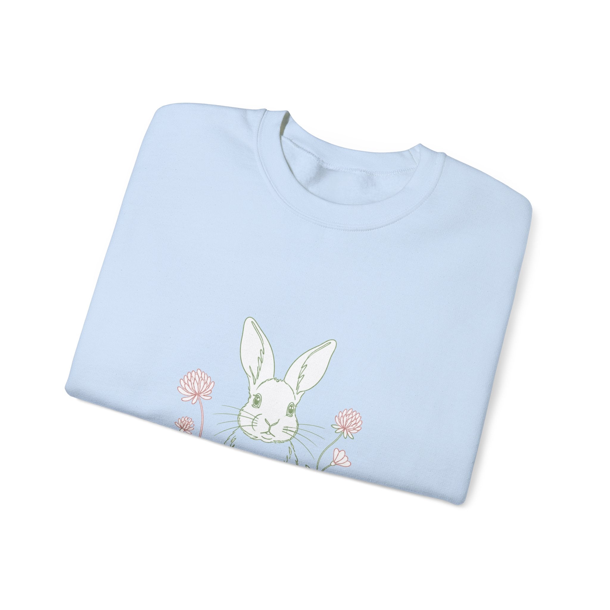 Matching Couple Sweatshirt - Fox & Rabbit Matching Couple Premium Fleece Sweatshirt Minimalist Art His Hers Christmas Gift - Design B