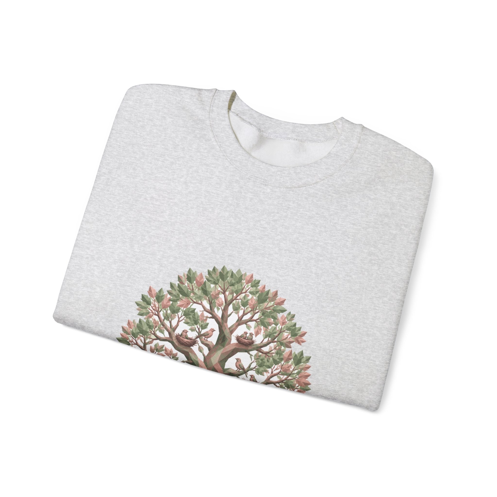 Matching Couple Sweatshirt - Ancient Oak & Deep Roots Matching Couple Crewneck Sweatshirt Geometric Art His Hers Couple Gift - Design A