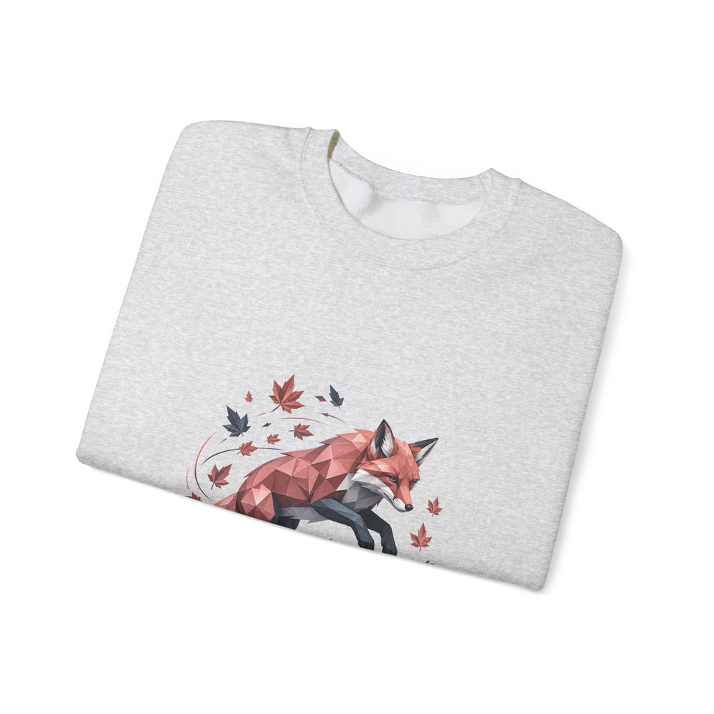 Matching Couple Sweatshirt - Fox & Rabbit Matching Couple Crewneck Sweatshirt Geometric Art His Hers Couple Gift - Design A