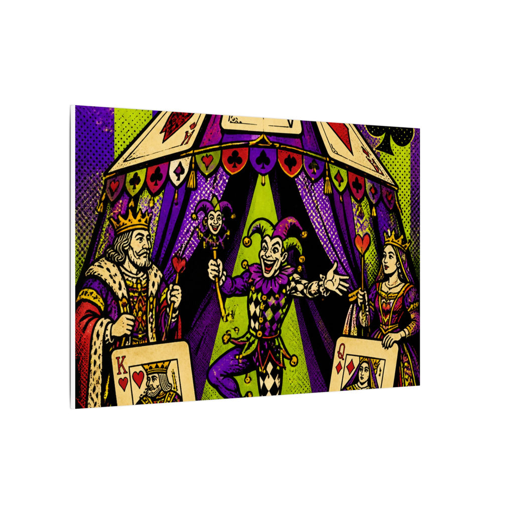 Playing Cards Tent Wall Art Canvas 16×20 Pop Art Living Room Decor Maximalist Print