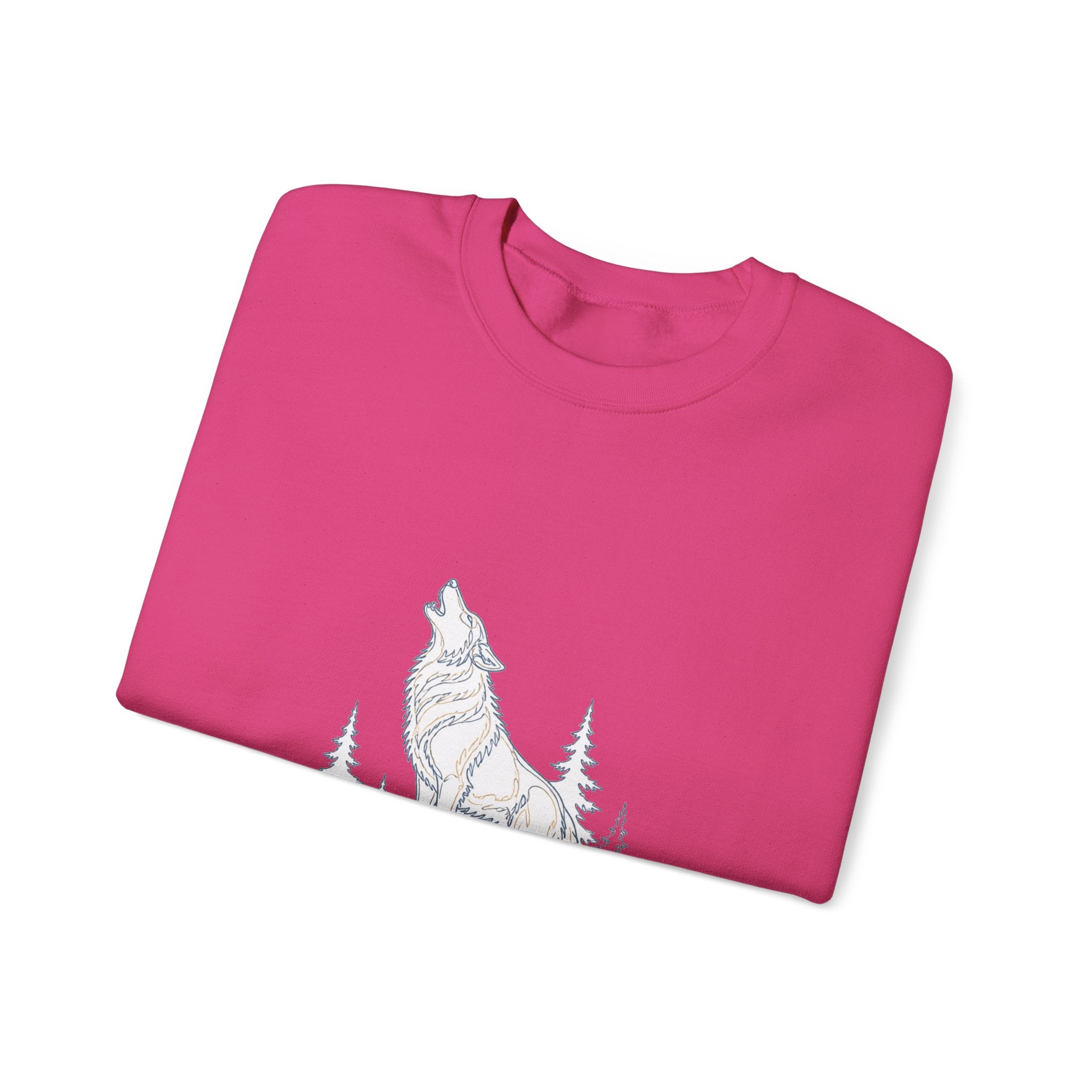 Matching Couple Sweatshirt - Wolf & Dove Matching Couple Comfort Colors Crew Minimalist Art His Hers Christmas Gift - Design A