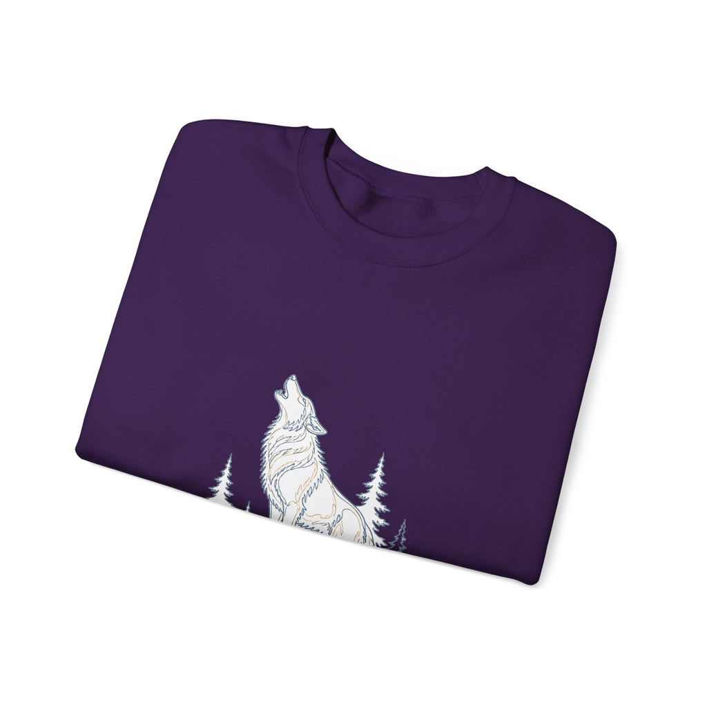 Matching Couple Sweatshirt - Wolf & Dove Matching Couple Comfort Colors Crew Minimalist Art His Hers Christmas Gift - Design A