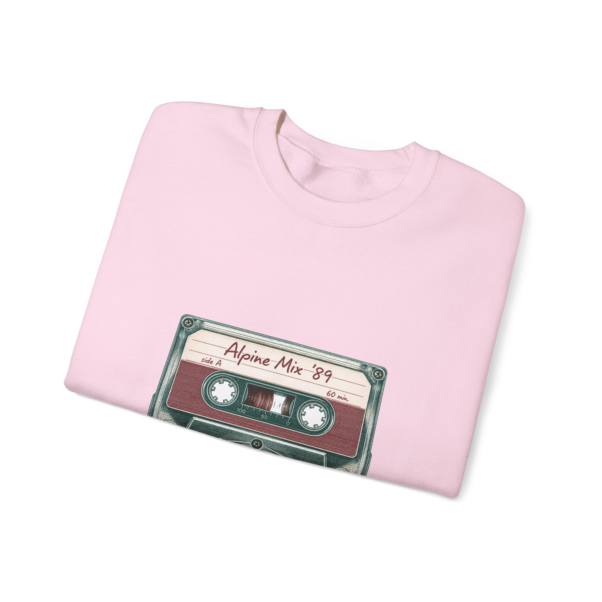 Matching Couple Sweatshirt - Vinyl & Cassette Matching Couple Crewneck Sweatshirt Vintage Art His Hers Wedding Gift - Design B