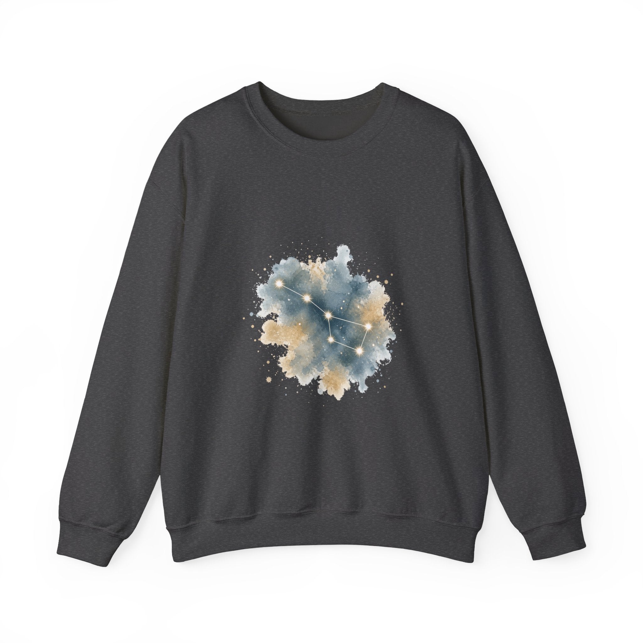 Matching Couple Sweatshirt - Big & Little Dipper Matching Couple Premium Fleece Sweatshirt Watercolor Art His Hers Birthday Gift - Design A