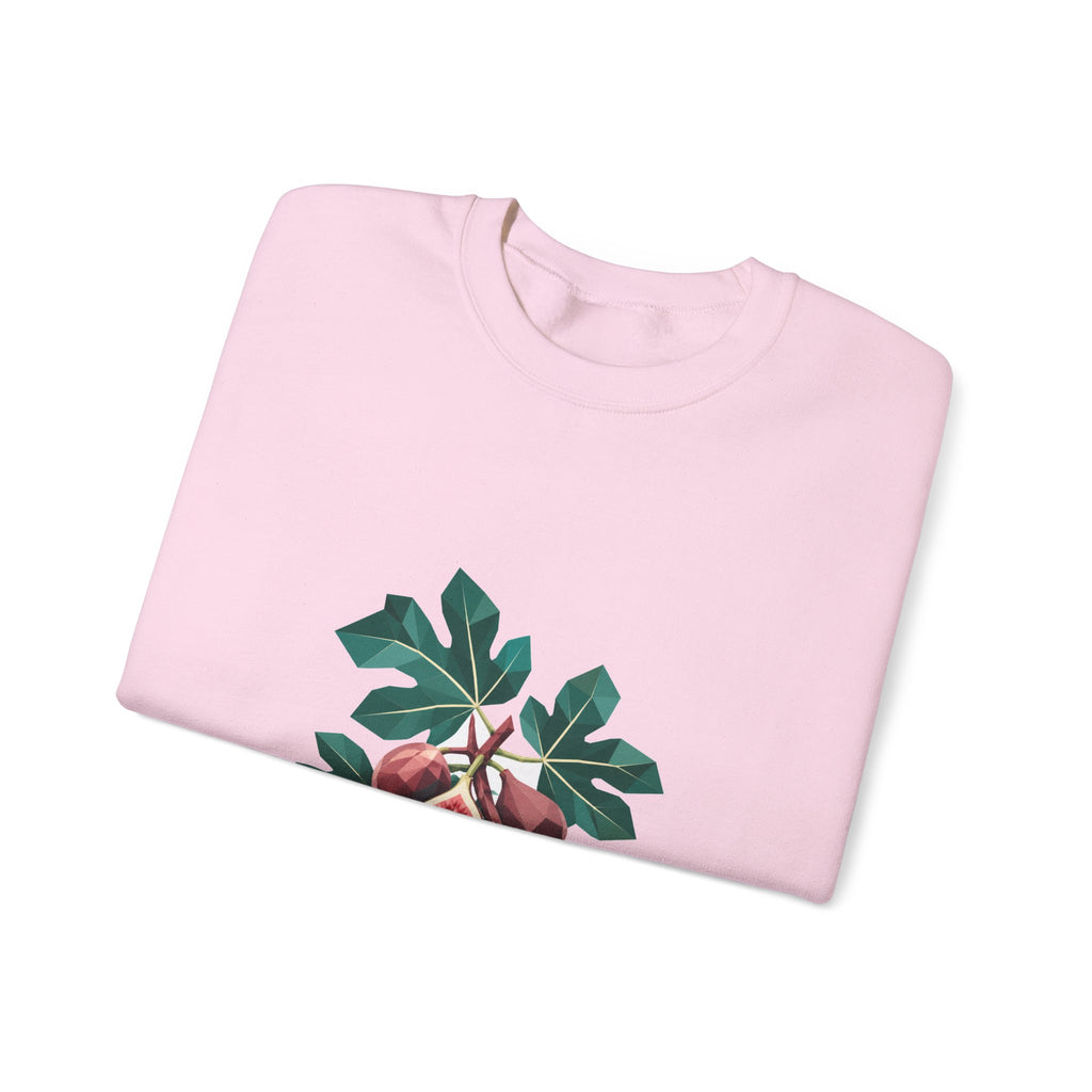 Matching Couple Sweatshirt - Olive Branch & Fig Matching Couple Crewneck Sweatshirt Geometric Art His Hers Couple Gift - Design B