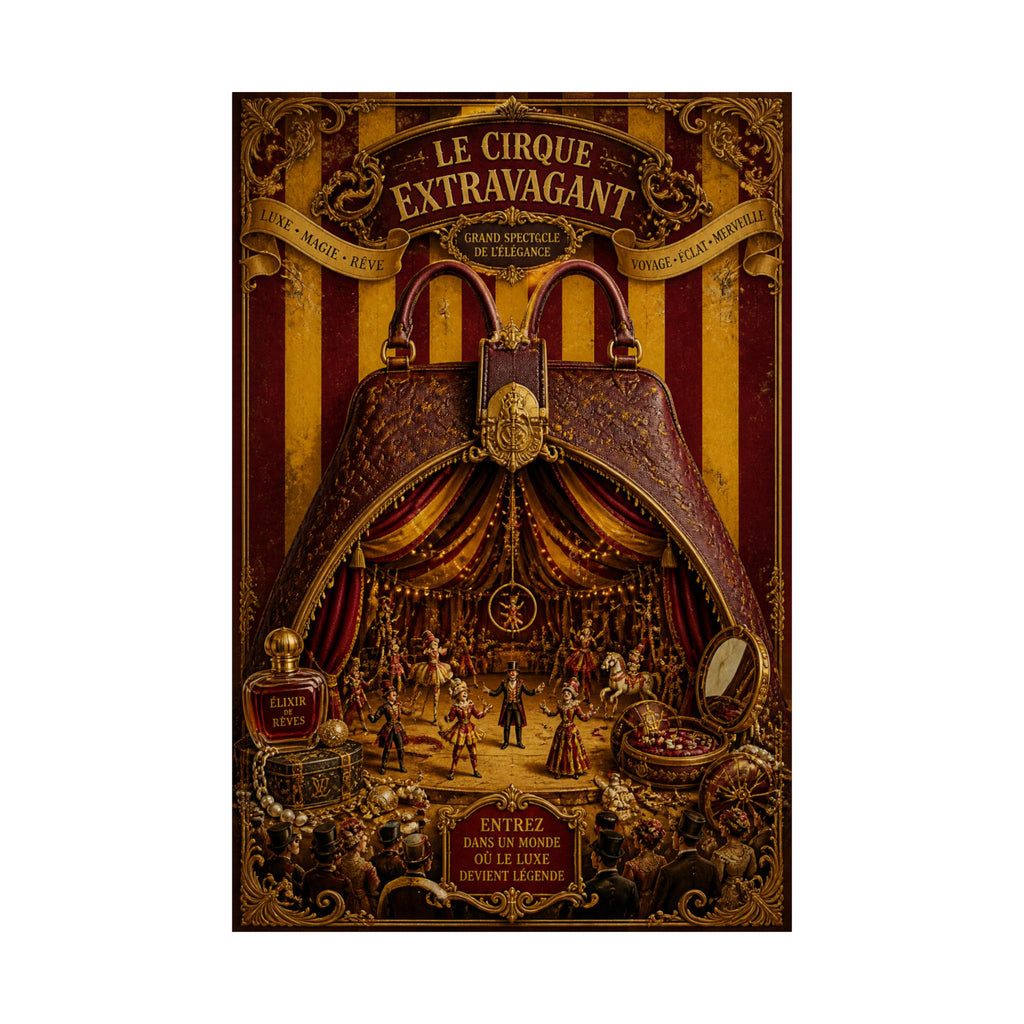 Handbag Big Top Wall Art Poster 24×36 Baroque Studio Decor Maximalist Print