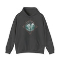 Matching Couple Sweatshirt - Compass North & South Matching Couple Hooded Sweatshirt Vintage Art His Hers Wedding Gift - Design B