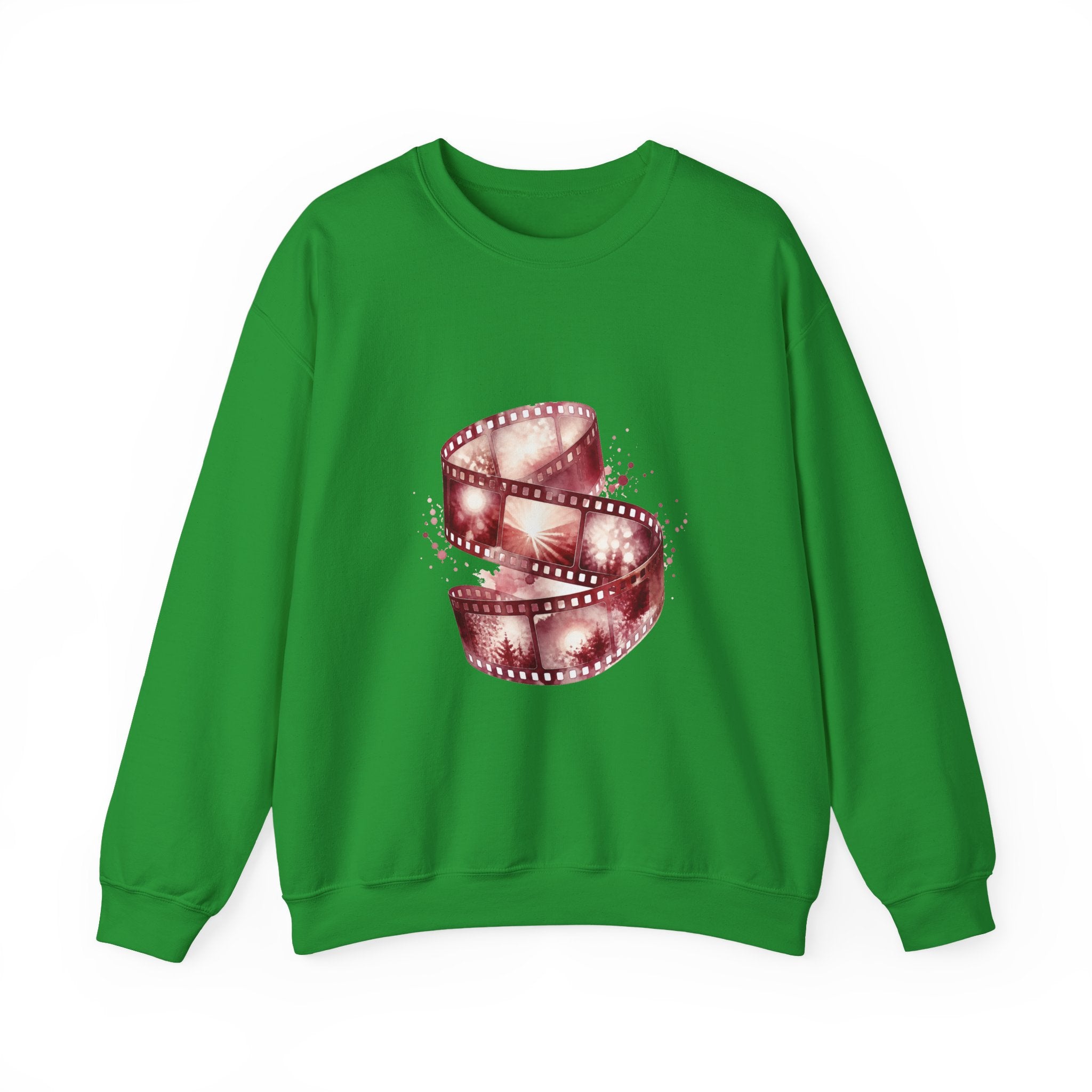 Matching Couple Sweatshirt - Camera & Film Matching Couple Premium Fleece Sweatshirt Watercolor Art His Hers Birthday Gift - Design B