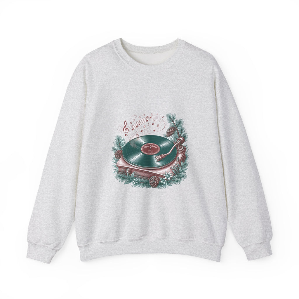 Matching Couple Sweatshirt - Vinyl & Cassette Matching Couple Crewneck Sweatshirt Vintage Art His Hers Wedding Gift - Design A