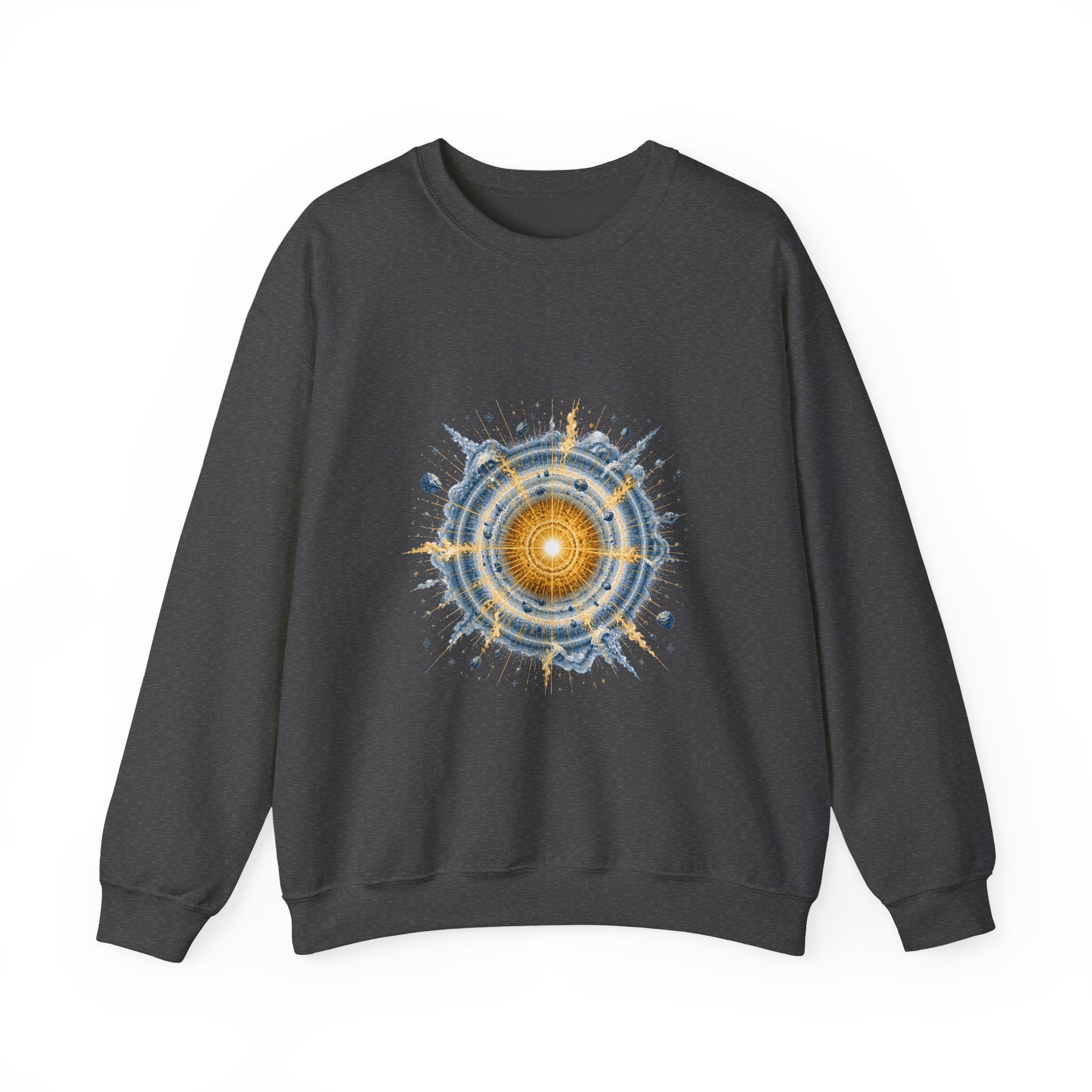 Matching Couple Sweatshirt - Galaxy & Supernova Matching Couple Crewneck Sweatshirt Vintage Art His Hers Wedding Gift - Design B